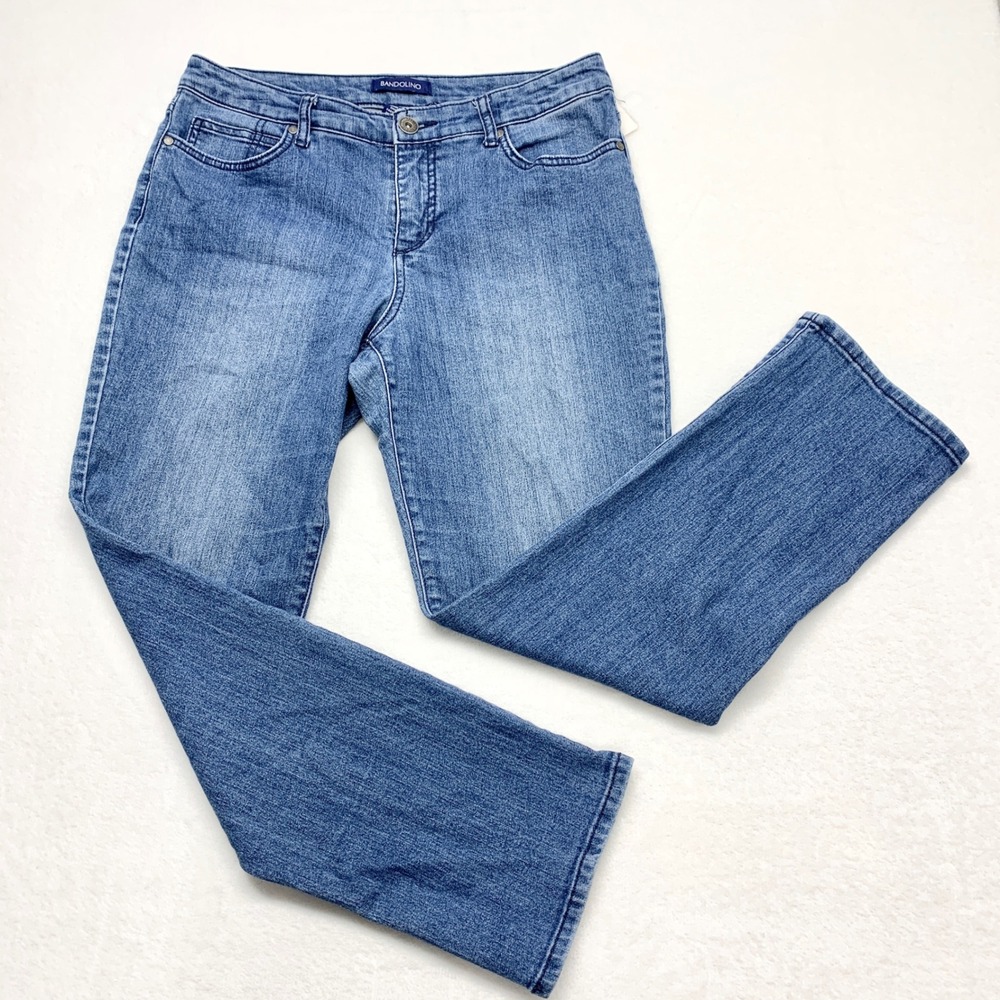 Bandolino Mandie Perfect Straight Leg Womens Sz 10P‎ Blue Jeans KB21970RA-MST
